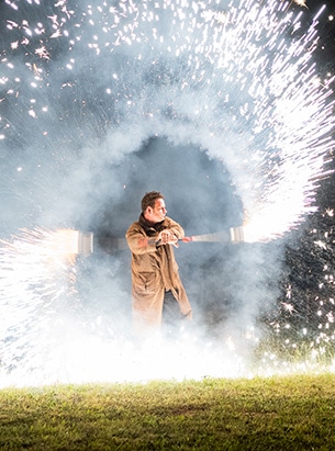 spectacle de feu