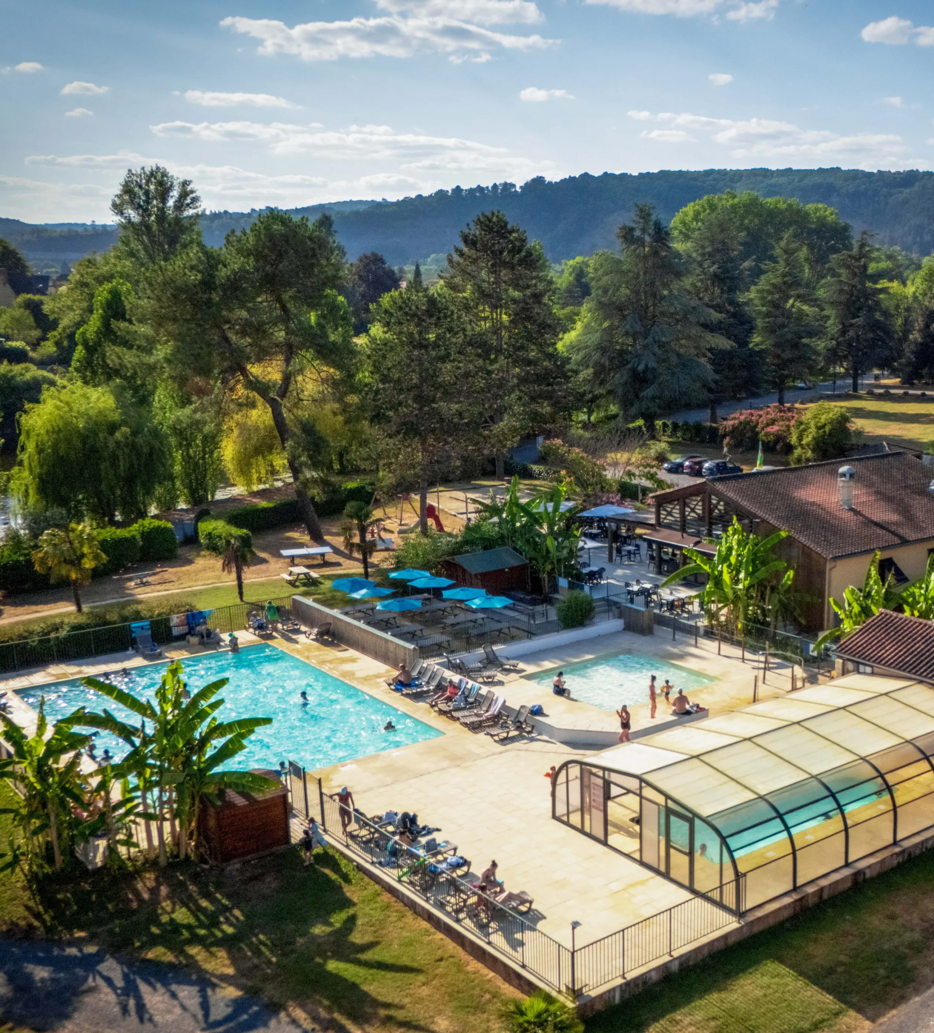 vue aerienne camping du bournat - 2025